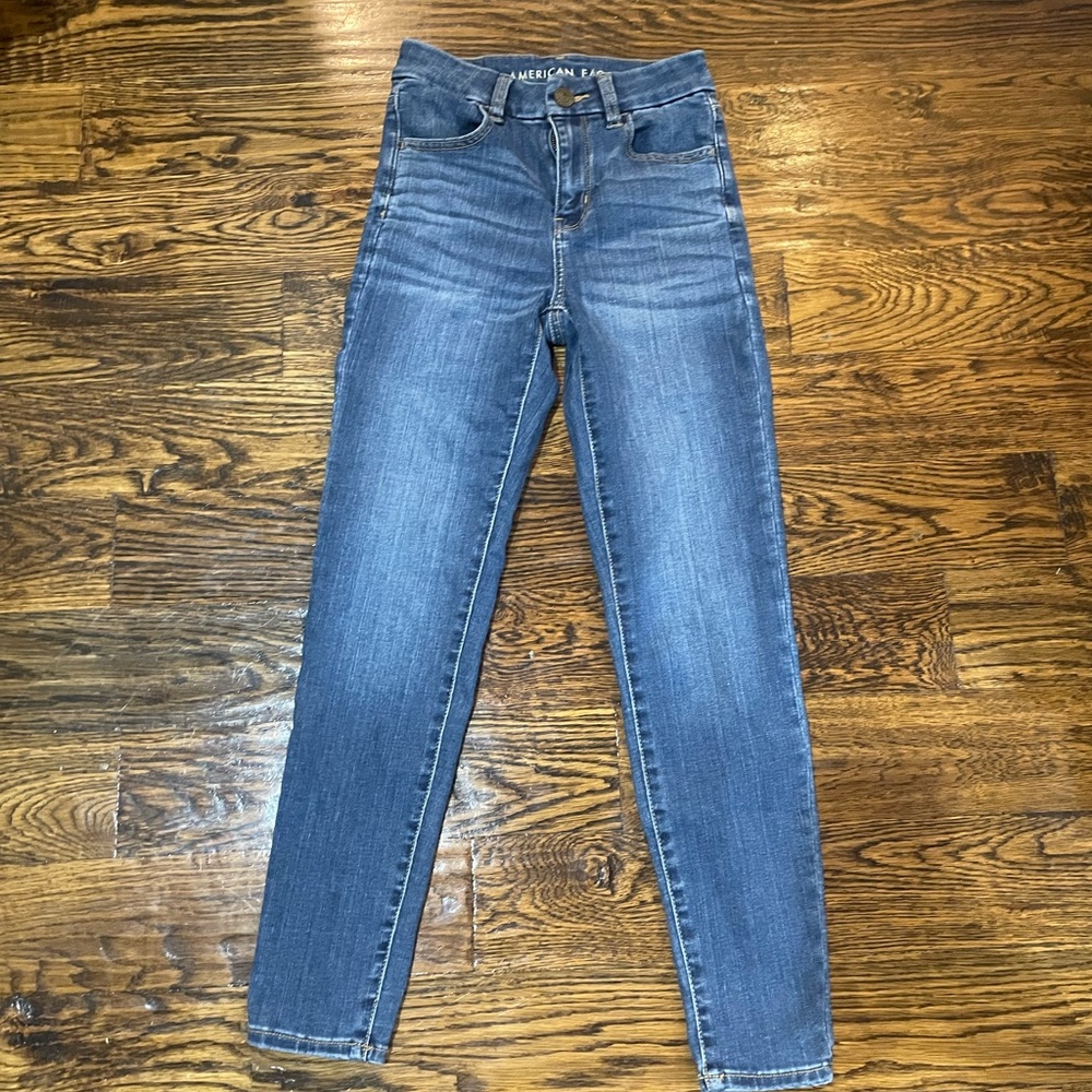 American Eagle Outfitters High Rise Indigo Jeans
